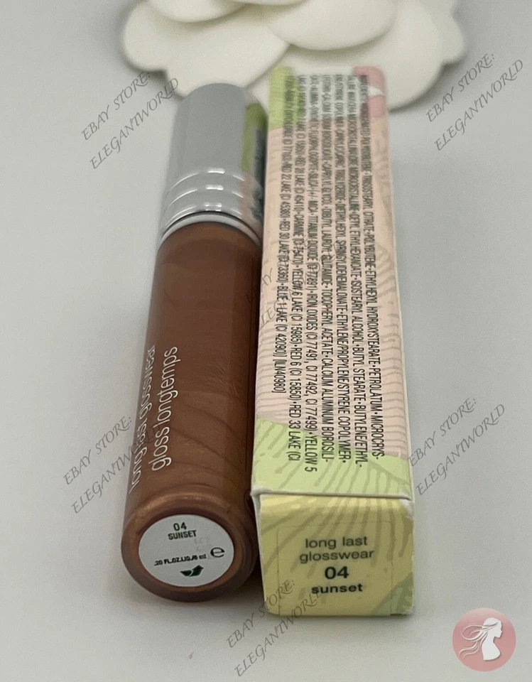 Clinique Long Last Glosswear 04 SUNSET 0.2fl.oz./6ml BNIB RARE! - Image 4 of 4