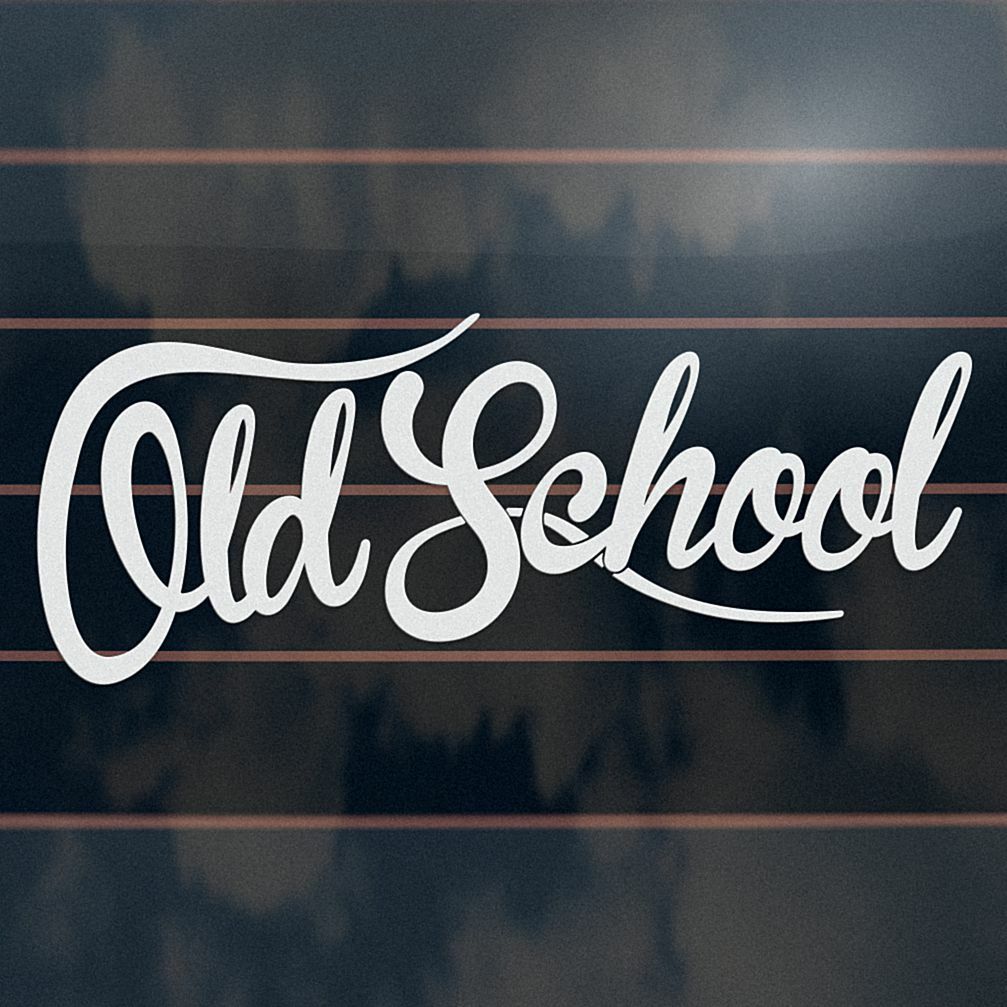 OLD SCHOOL 185mm Sticker retro vintage classic vinyl decal