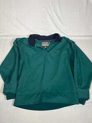Zero Restriction Golf Jacket Sz S Green Pullover Windbreaker Outerwear USA (A18)