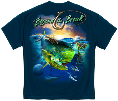 BEYOND THE BREAK MAHI MAHI T-Shirt - PreShrunk Cotton - 6 Sizes