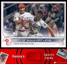 2022 Topps #321 City of Walk-off Love Philadelphia Phillies Baseball Card