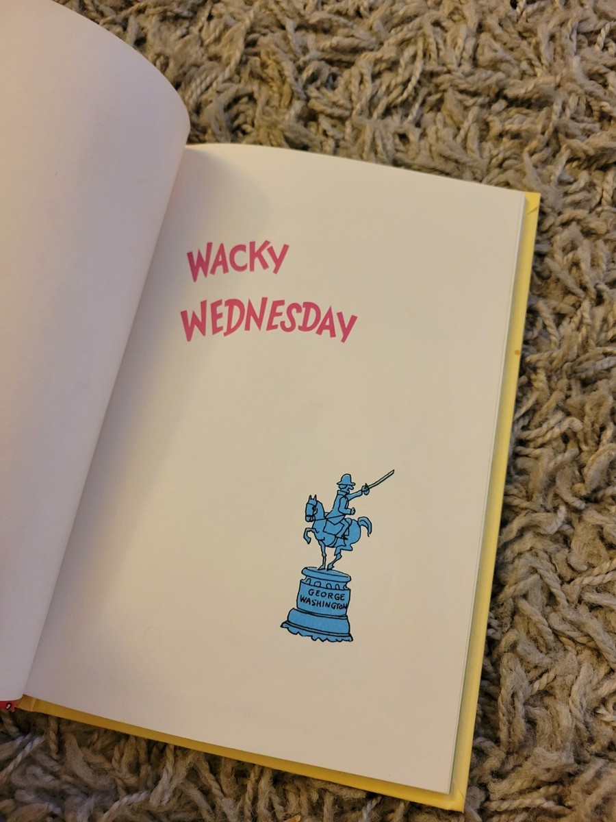 Wacky Wednesday Children's Book by Dr. Seuss 1974 First Edition