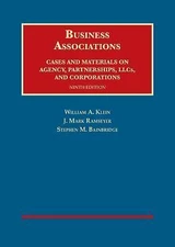 Business Associations, Cases and Materials on Agency, Partnerships, and...