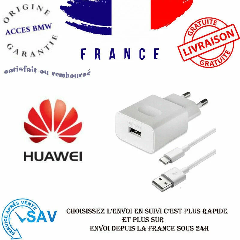 Huawei Chargeur Original et Cable Usb Pour P8 Lite - Photo 1/1