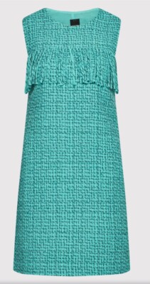 pinko tweed dress Buy PINKO White Arrosto Flared Dress in Patterned Tweed For Women Online