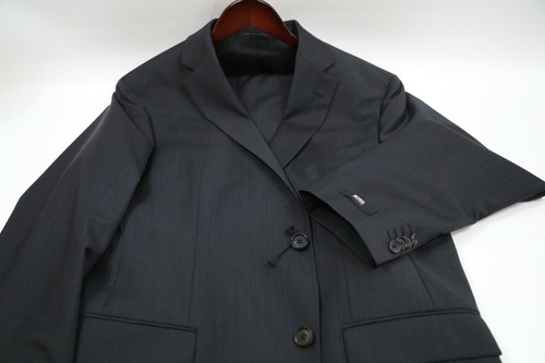 #207 HUGO BOSS Gray Pasini2/Movie2 Two Button Striped Suit Size 42 R - Picture 3 of 7