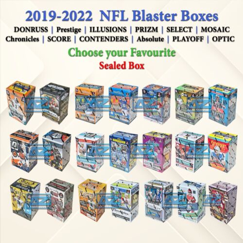 Football NFL Blaster Box Prizm 2021 Select 2020 Donruss 2019 Chronicles Absolute - Picture 1 of 24