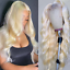613 Lace Forehead Wig Real Human Hair Straight Lace Wig Without Glue 2021 Korzystna, oryginalna gwarancja