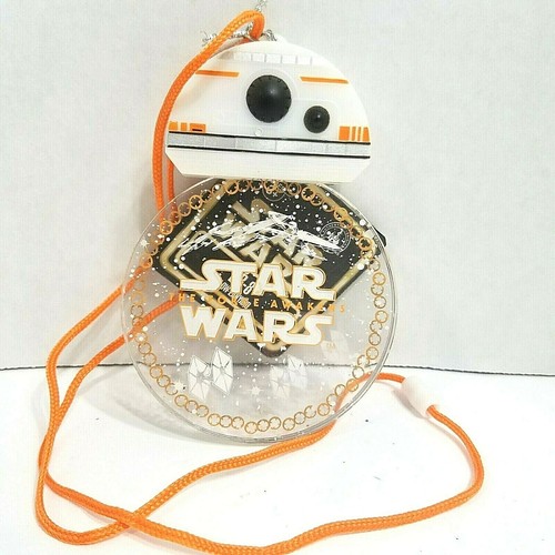 Disney Theme Park Merchandise Star Wars The Force Awakens BB8 Glowing Lanyard - Picture 7 of 7