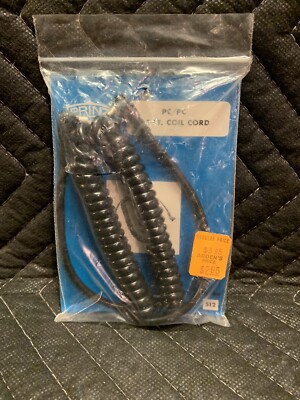5' Prinz PC to PC Coiled Flash Sync Cord - PC-Male - PC-Female - NOS