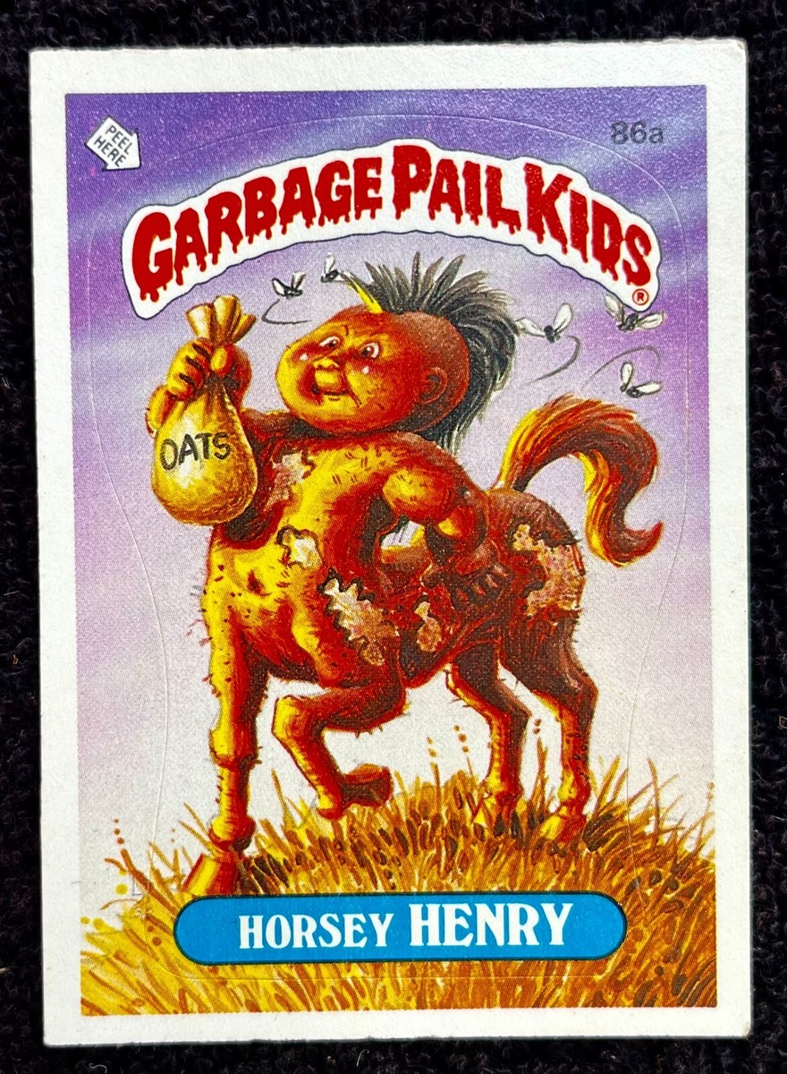 CENTAUR 1985 Trading Card GARBAGE PAIL KIDS Half Horse Half Baby