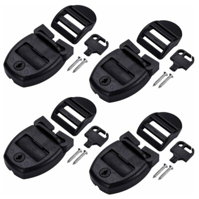 4 Sets Hot Tub Cover Clips Locks Latch Repair Kit for Spa Cover Straps C473