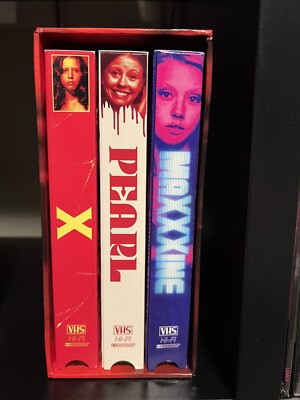 The X Trilogy (X, Pearl, MaXXXine) VHS Set