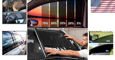 5/15/35/50 % VLT Black Window Tint Film Glass Sticker Solar Sun Shade Film For Car UV Protector Sticker Films Auto Home Roll I.202172144 - View #8
