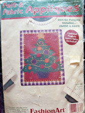 Dimensions "Fancy Christmas Tree" Felt and Fabric Appliques Date 1995