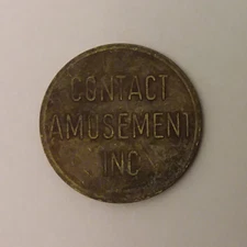 Contact Amusement Inc. Arcade Game Token 22mm