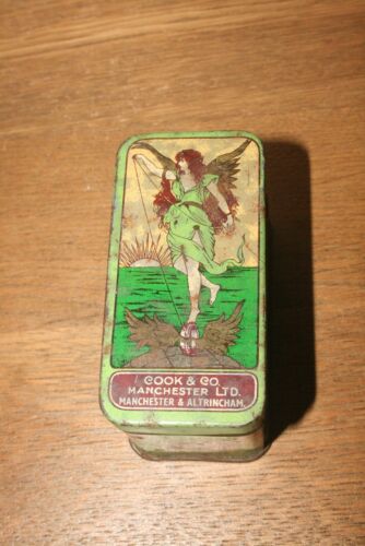 Vintage Sammlerstück Koch & Co. Ring Reisende bildhaft KLEINE leere Dose