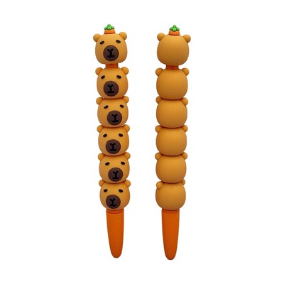 Cartoon Capybara Rotation Gel Pen Quick-Drying Neutral Pens Writing ...