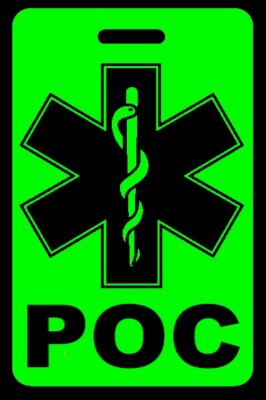 Hi-Viz Green POC Bag Tag