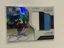 2017 Certified Freshman Fabric Signatures Mirror Taywan Taylor Rookie Auto /499