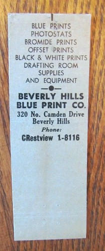 MADE IN THE WEST FOR THE WEST: BEVERLY HILLS BLUE PRINT CO. (CALIFORNIA) -F15 - Picture 2 of 2