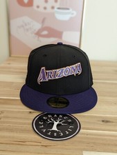 🔥New Era 2-Tone Script Exclusive Arizona Diamondbacks Fitted Hat Size 7 3/8 🔥