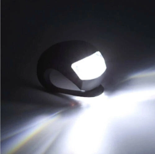 10X Fahrradlampe Fahrrad Licht Frontlicht Rücklicht Radlicht LED Silikon Lampe` - Bild 3 von 7