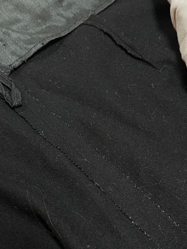 Raro antico pantalone nero bretelle uomo anni 40 vintage stile europeo - Foto 7 di 11