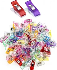 25pcs Multi-Purpose Fabric Sewing Clip，Mini Color Fabric Sewing 1.06"L x 0.39"W