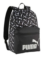 Puma Phase Aop Backpack Rucksack Rucksack Puma Black-Puma Logo-Aop Schwarz Weiß
