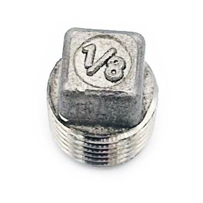 G1/8 Stecker mit Vierkantkopf Edelstahl 316