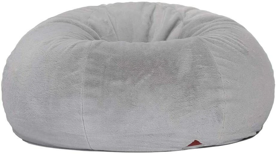 QSack Sitzsack rund Innenhülle deutsche Qualitätsfüllung EPS Perlen (grau) - Bild 1 von 3