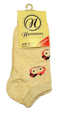 National Ladies Casual Footwear HELLO KITTY STYLE Cat No-Show Socks Women 9-11
