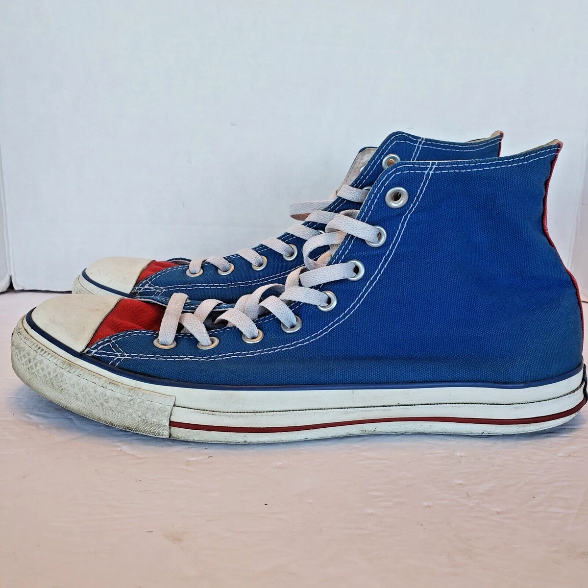Converse Chuck Taylor All Star Original High Tops Red White Royal Blue sz 11 Men