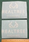 Lot of 2 Realtree Fishing Stickers Decal Deer Antlers Freshwater Fish Boat Truck — photo 1
