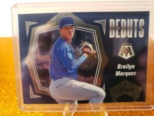 2021 Panini Mosaic Baseball Brailyn Marquez #PD8 Blue Mirror Debuts Chicago Cubs