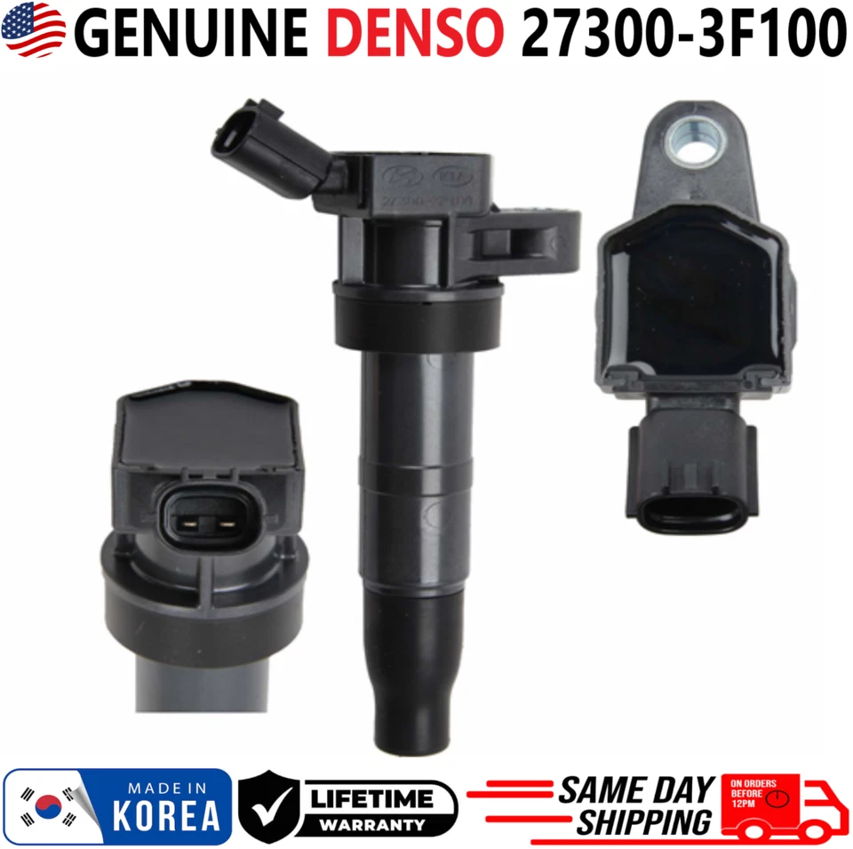NOVAS BOBINAS DE IGNIÇÃO GENUÍNAS DENSO para 2008-2017 Hyundai e Kia I4 V8, 27300-3F100 - Imagem 4 de 4