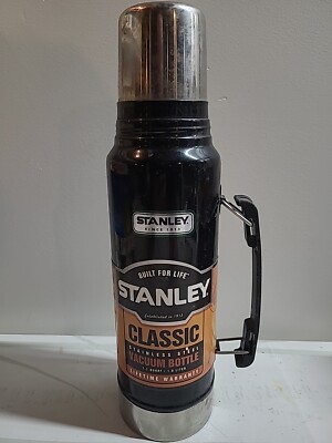 Stanley Vacuum Thermos Bottle Classic Insulated Stainless Steel  1.1 qt B27HW23