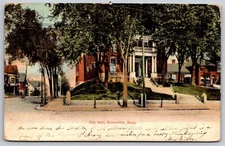 Somerville Massachusetts Postcard City Hall