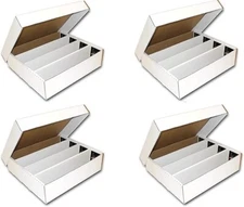 BCW 4ct Monster Trading Card Box Holds 3200 Cards Sports & Magic Card Storage
