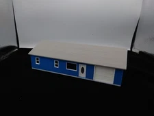 New! 1:64 Blue Ranch House w/ interior, siding,moving door-Matt's Model Building