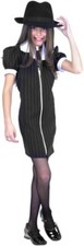 Gangster Moll Dress Pinstripe 20's Mob Mafia Dress Up Halloween Child Costume
