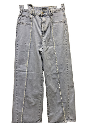 Wide Leg Jeans Taille 26-30'' Stretch Denim Nice To Meet Monday Small hellblau