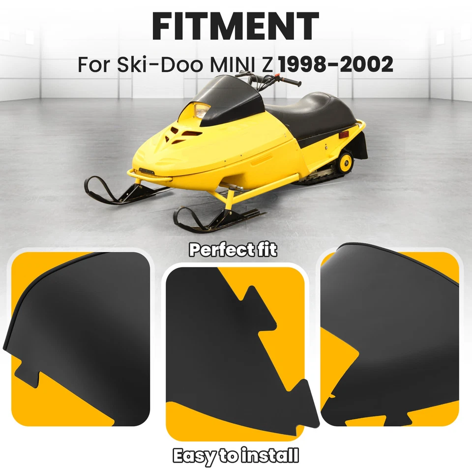 Fit For Ski-Doo MINI Z Kids Snowmobile Windshield 1998 1999 2000 2001 2002 - Image 2 of 4