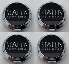 4 - Status Wheels Chrome Wheel Rim Snap In Center Cap C-352 S807-12-6 S816 R948