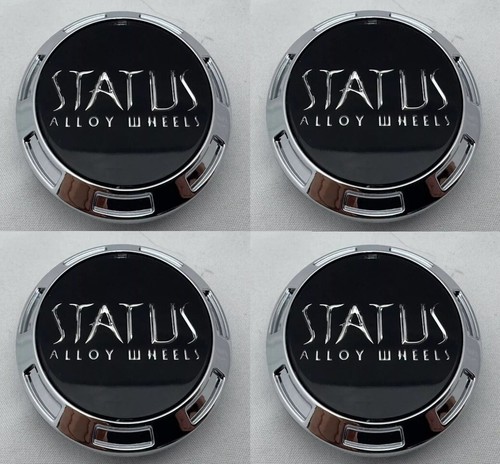 4 - Status Wheels Chrome Wheel Rim Snap In Center Cap C-352 S807-12-6 ...