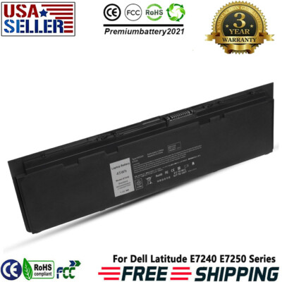  NEW WD52H Battery for Dell Latitude E7240 E7250 GVD76 VFV59 HJ8KP 451-BBFW 45Wh