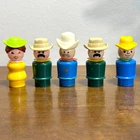 Vintage Fisher Price Little People Western Town People Indian Sheriff Woman