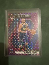 Stephen Curry 2024-25 Panini Mosaic City Edition Purple /99  Prizm #272