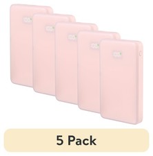 5 pack onn 10,000 mAh Portable Power Bank with Fast Charging Output 20W